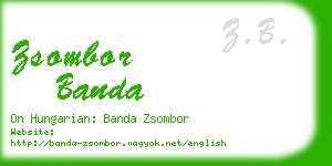 zsombor banda business card